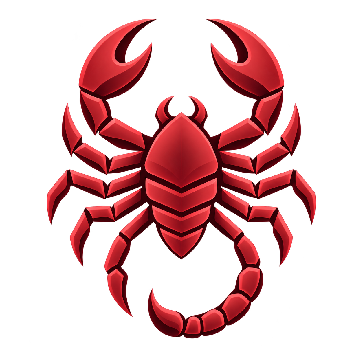 Modern red Scorpion AI emblem